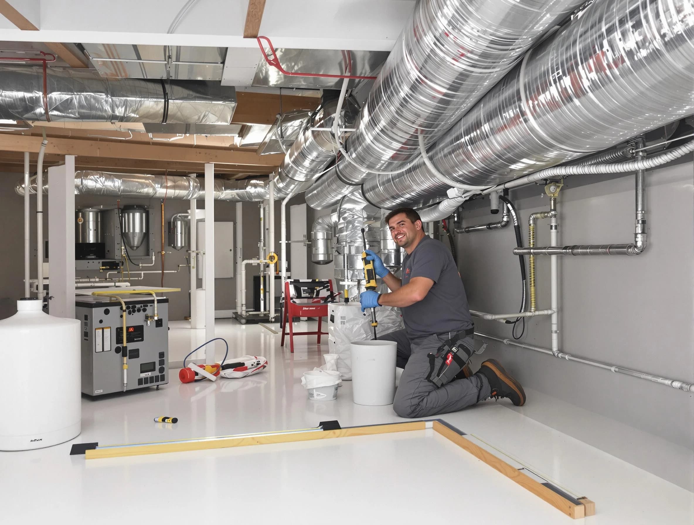 Professional duct sealing service by Providence Air Duct Cleaning in Providence