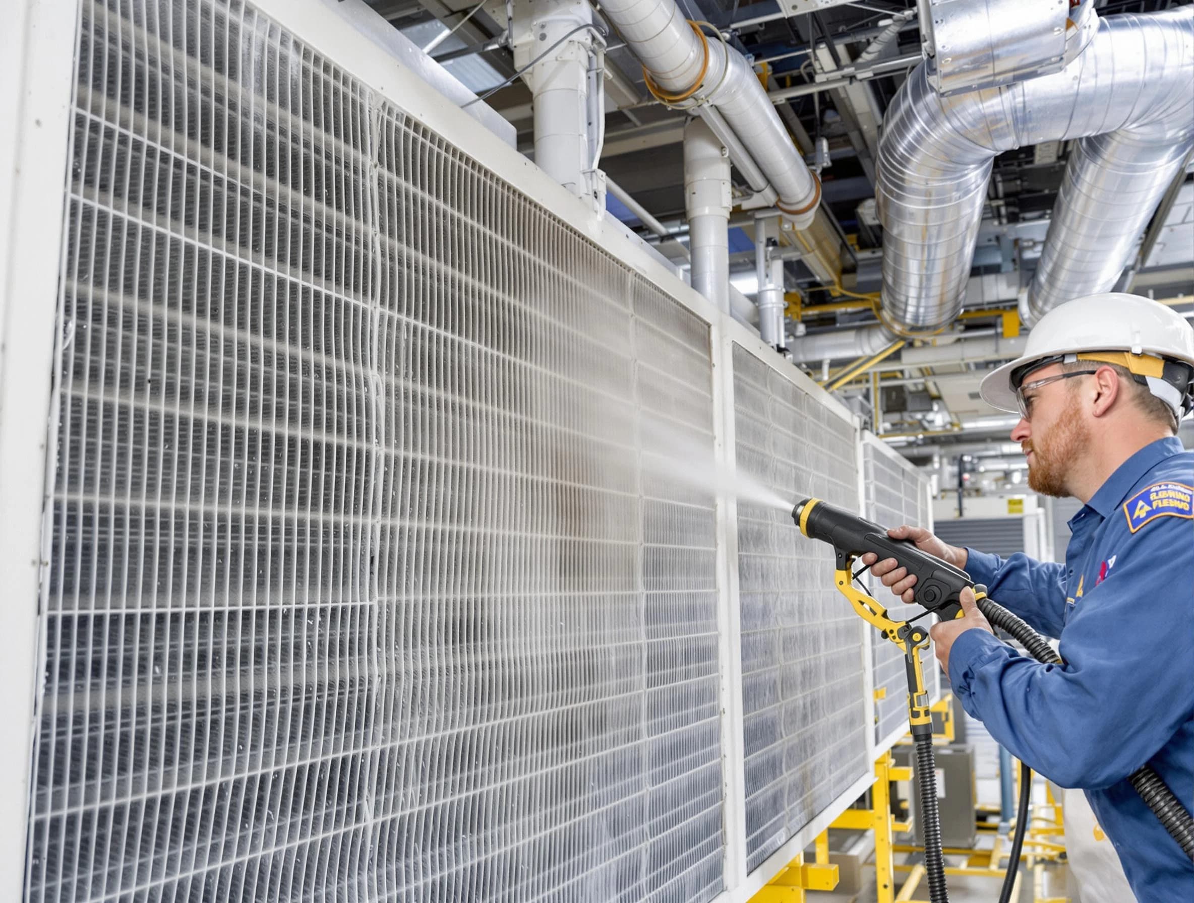 Professional commercial coil cleaning by Providence Air Duct Cleaning in Providence